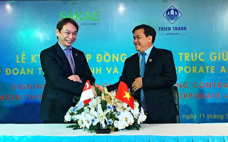 Tập đoàn Thiên Thanh ký hợp đồng tái cấu trúc DN với Tập đoàn Sakae Holdings (Singapore)