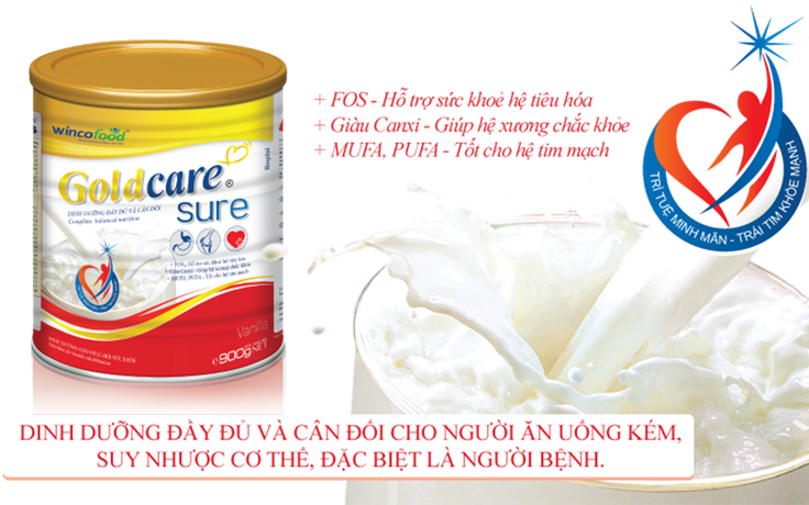 GoldCare Sure (Wincofood): Dinh dưỡng cho phục hồi sức khỏe