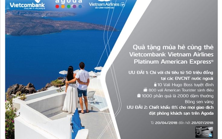 Ưu đãi mùa hè cho chủ thẻ Vietcombank Vietnam Airlines Platinum American Express®