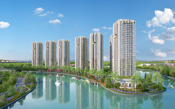 Cảnh quan kỳ ảo của Diamond Riverside