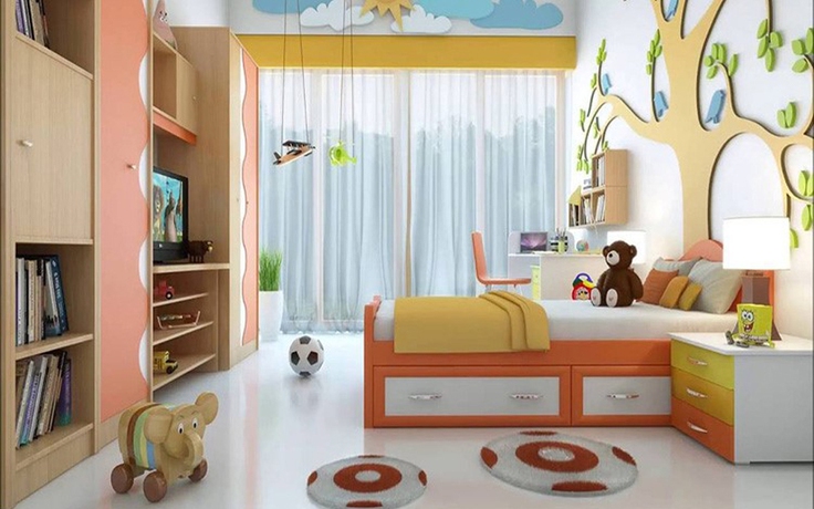 Ý tưởng trang trí phòng ngủ cho bé thông minh hơn lại siêu đẹp