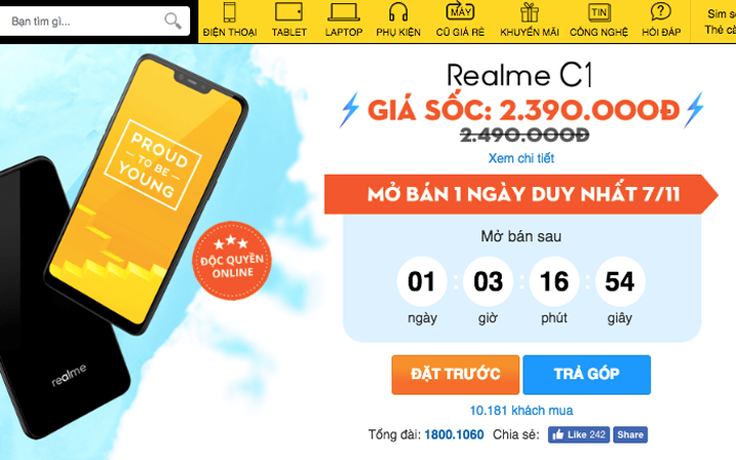 Chưa đầy 2 tháng, Realme đã hoàn tất nền móng vững chắc tại thị trường Việt Nam