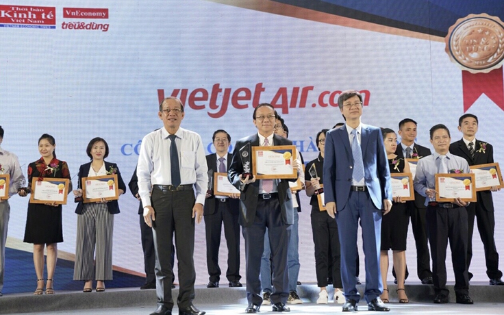 Vietjet nhận danh hiệu ‘Hãng hàng không được người tiêu dùng lựa chọn nhiều nhất’