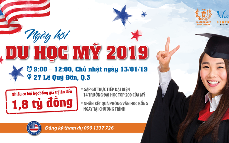 Tư vấn và phỏng vấn học bổng trực tiếp 14 trường đại học top 200 tại Mỹ