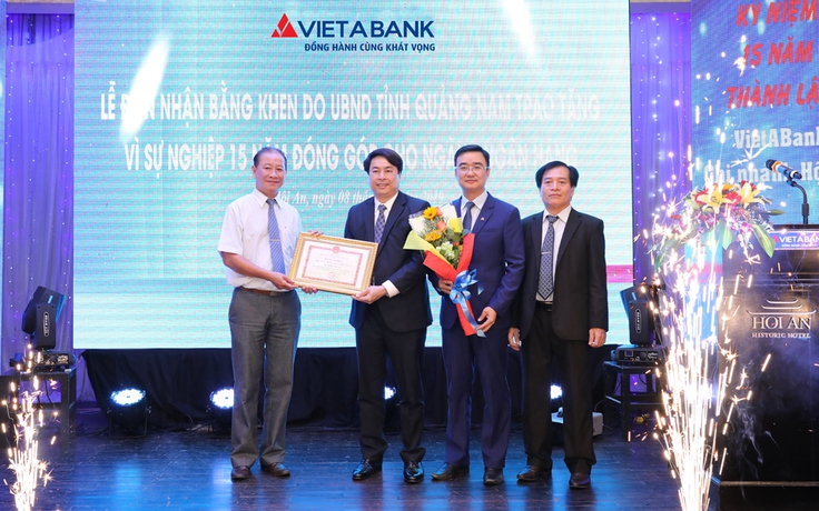VietABank vinh dự nhận bằng khen của UBND tỉnh Quảng Nam