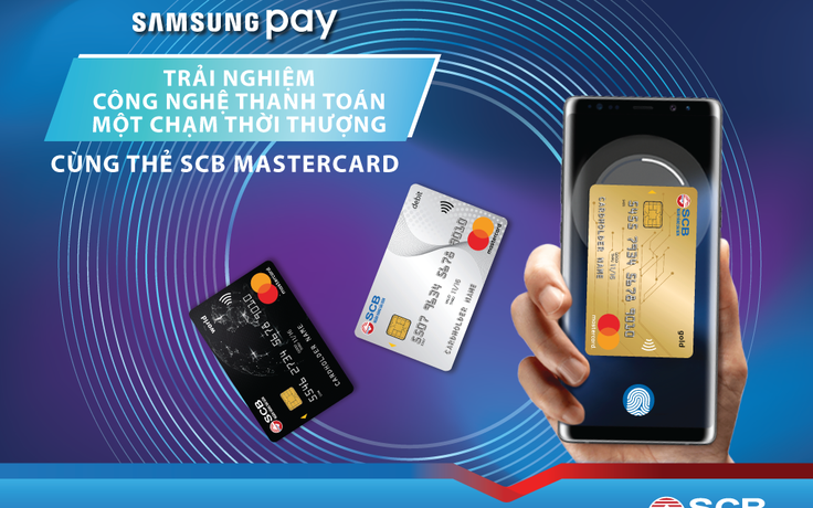 Ra mắt tính năng Samsung Pay cho thẻ quốc tế SCB Mastercard