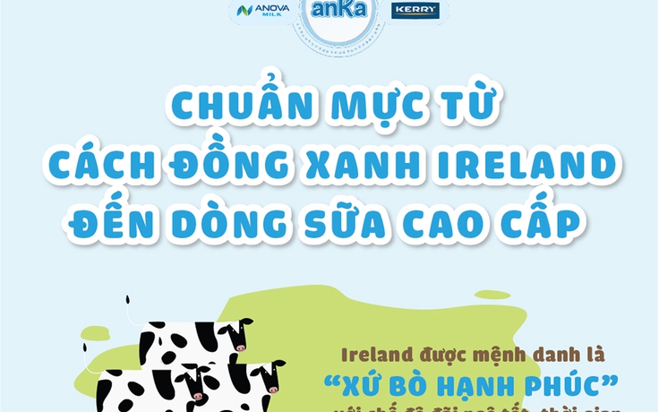Chuẩn mực từ cánh đồng xanh Ireland đến dòng sữa cao cấp cho trẻ em Việt Nam