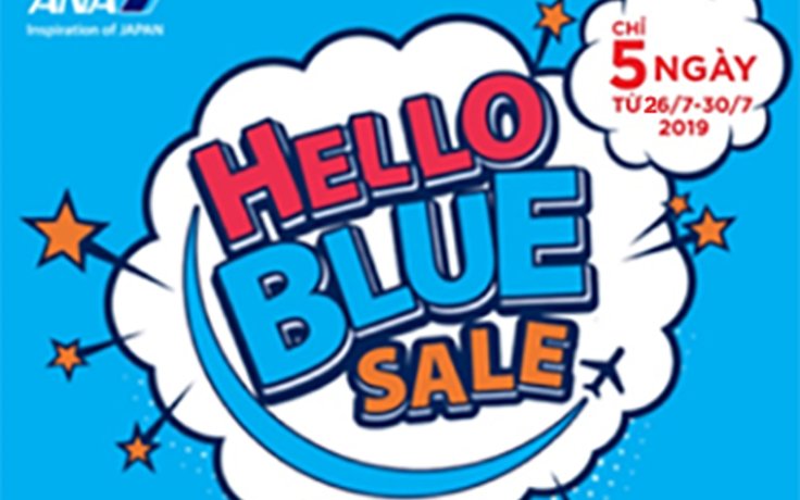 Hãng hàng không ANA triển khai chương trình khuyến mãi lớn ‘Hello blue sale’