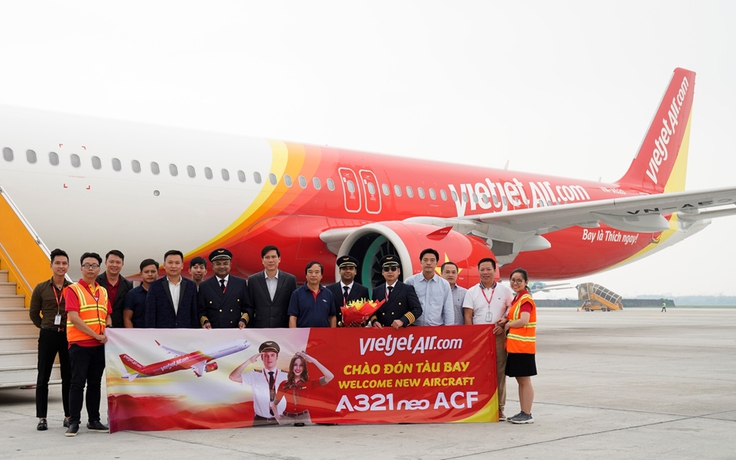 Vietjet khai thác tàu bay A321neo ACF 240 chỗ đầu tiên trên thế giới