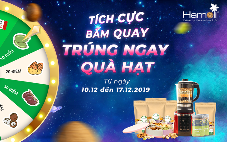 Hamoli tung minigame Vũ Trụ Hạt kỷ niệm 2 năm vì sức khỏe gia đình Việt