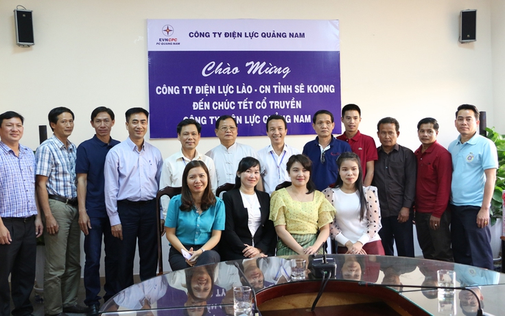 Công ty Điện lực Lào thăm và chúc tết PC Quảng Nam