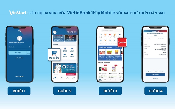 VietinBank ra mắt kênh mua sắm 'VinMart: Siêu thị tại nhà' trên ứng dụng di động