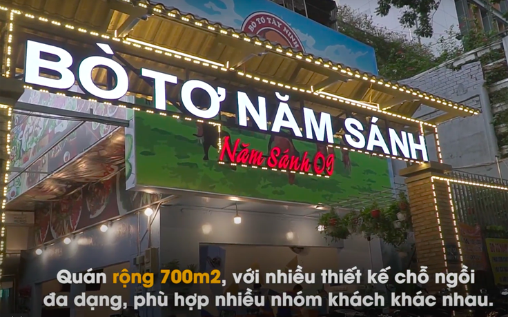 Phiên bản ‘Bò tơ Năm Sánh Tây Ninh’ giữa trung tâm Sài Gòn