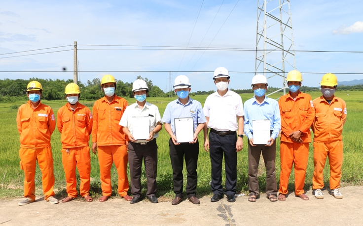 Công trình nâng cấp đường dây 110kV nhánh rẽ nhiệt điện Nông Sơn về đích sớm