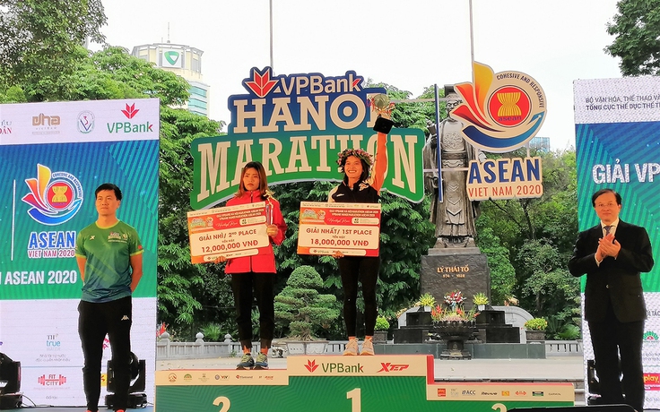 Nhiều VĐV ghi dấu thành tích ấn tượng tại VPBank Hanoi Marathon ASEAN 2020