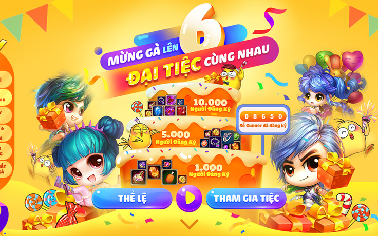 Cộng đồng hào hứng tham gia các sự kiện sinh nhật 6 tuổi của Gunny Mobi