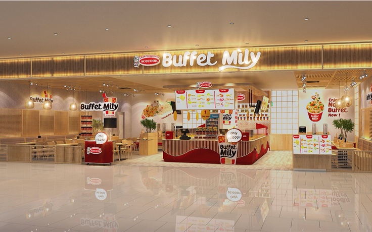 ‘Acecook Buffet Mì ly’ - Nhà hàng mì ly tự chọn lần đầu ra mắt tại VN