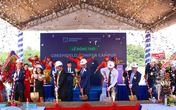 Lễ động thổ Trường liên cấp song ngữ Greenfield Confier Campus tại Gem Sky World