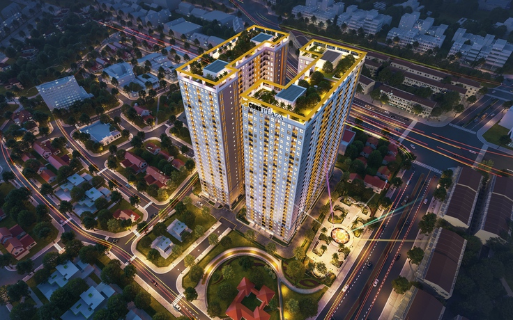 Thi công đến phần hầm, Bcons Plaza nổi bật trên thị trường