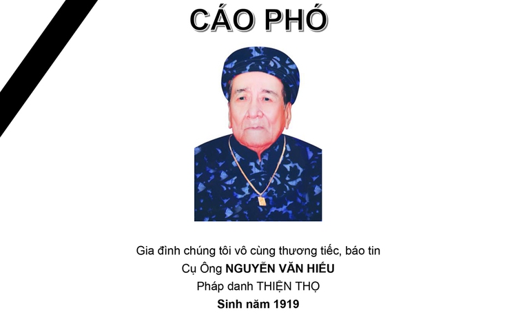 Cáo phó Cụ Ông NGUYỄN VĂN HIẾU