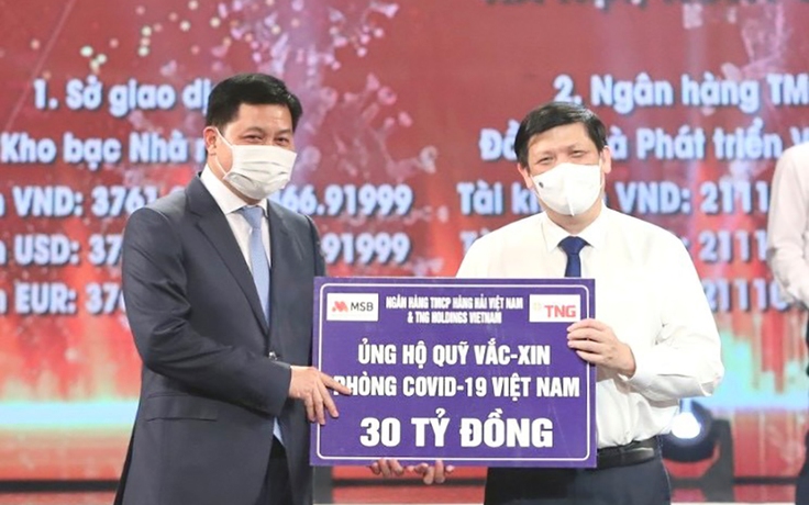 TNG Holdings Vietnam và MSB ủng hộ gần 50 tỉ cho phòng, chống dịch Covid-19