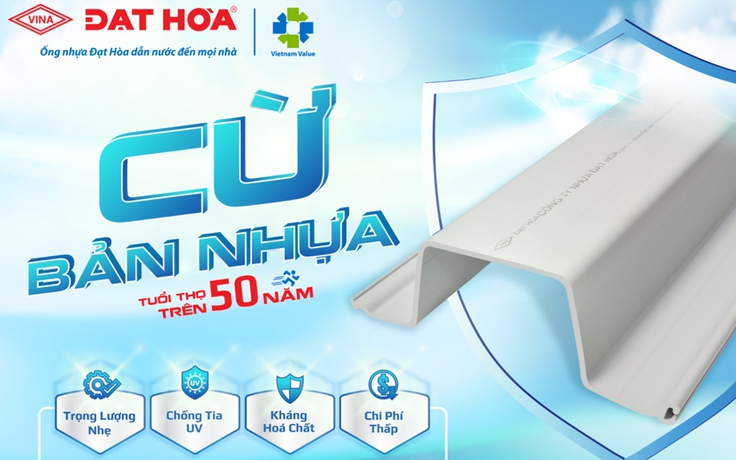 Cừ bản nhựa PVC Đạt Hòa: Giải pháp chống ngập, xâm nhập mặn, sạt lở hiệu quả