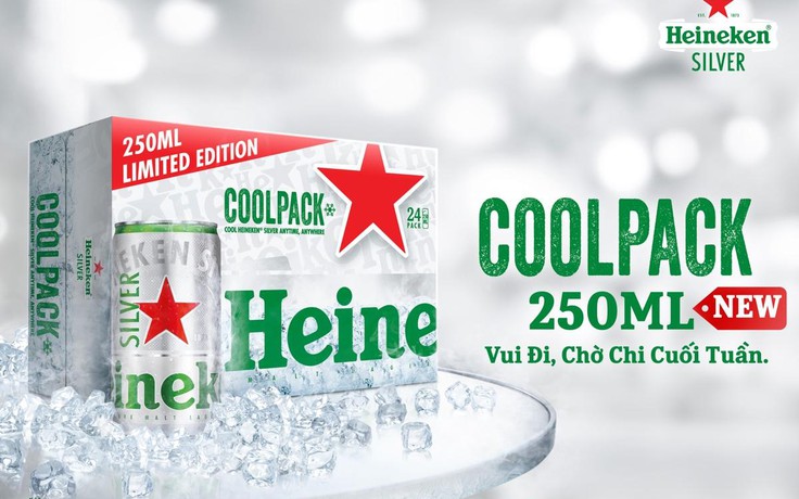 Heineken Silver phiên bản giới hạn Cool Pack 250ml - lạnh thật nhanh cho đêm vui trong tuần