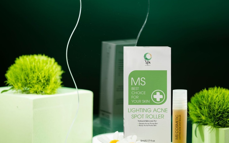 Cùng thanh lăn mụn Ms Cosmetic ‘hô biến’ làn da mụn thâm trở nên sáng mịn