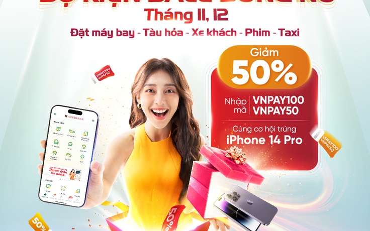 Agribank E-Mobile Banking ưu đãi giảm nửa giá và cơ hội nhận iPhone 14 Pro cực chất