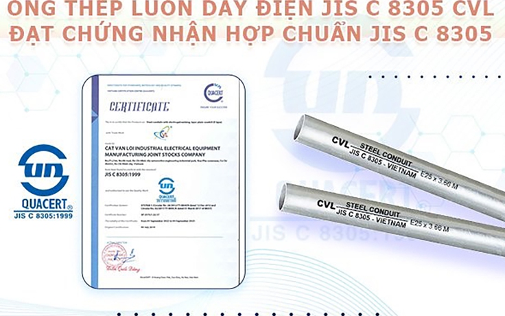Ống luồn dây điện do Cát Vạn Lợi sản xuất đạt chuẩn JIS C 8305