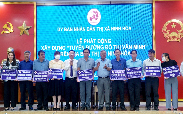 Ninh Hòa phát động xây dựng Tuyến đường đô thị văn minh