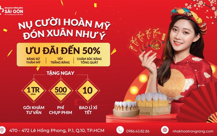 Nha khoa Sài Gòn siêu ưu đãi 50% chi phí nhân dịp cuối năm