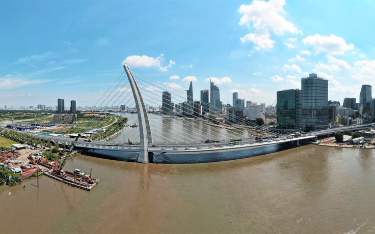 Cầu Thủ Thiêm 2 sẽ được chiếu sáng mỹ thuật, tạo điểm nhấn cho sông Sài Gòn