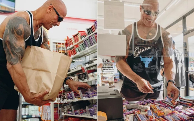 Dwayne Johnson đến cửa hàng 7-Eleven, nơi anh từng trộm cắp khi còn bé để 'sửa sai'