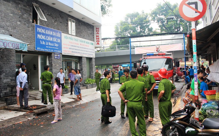 Cháy thẩm mỹ viện lúc rạng sáng