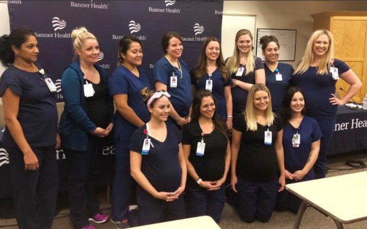 16 cô y tá ở khu chăm sóc đặc biệt mang thai cùng lúc