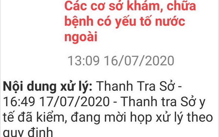 Ứng dụng 'Y tế trực tuyến' giúp TP.HCM phát hiện nhiều sai phạm khám, chữa bệnh