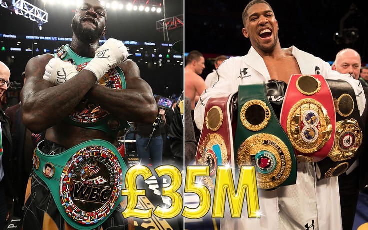 Anthony Joshua đòi 50 triệu USD mới đấu Deontay Wilder