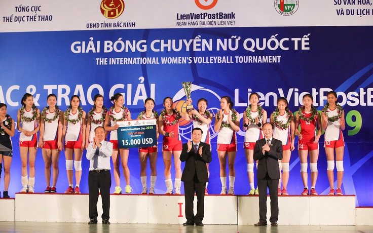 Giải bóng chuyền nữ quốc tế Liên Việt Postbank: Đội Triều Tiên đăng quang xứng đáng