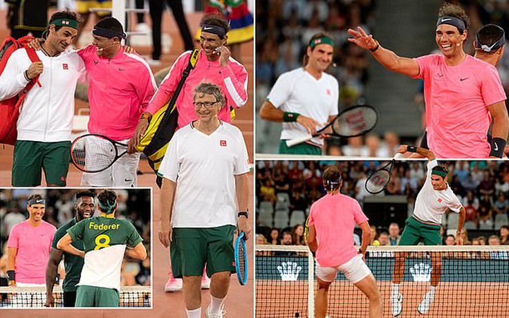 Hơn 50.000 người xem Federer và Nadal thi đấu trận “Vì châu Phi”