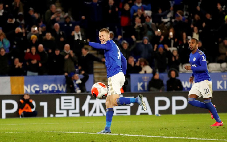 Kết quả bóng đá Leicester 4-0 Aston Villa: Jamie Vardy hết tịt ngòi