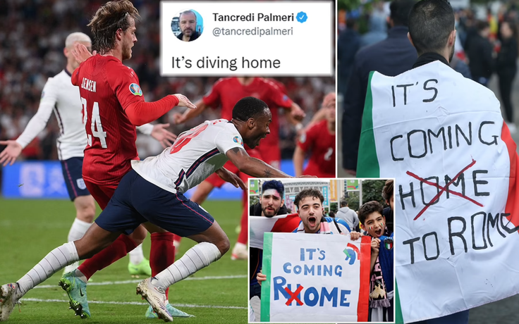 Báo chí Ý chế giễu tuyển Anh ‘ăn vạ’ đưa ‘bóng đá về nhà’