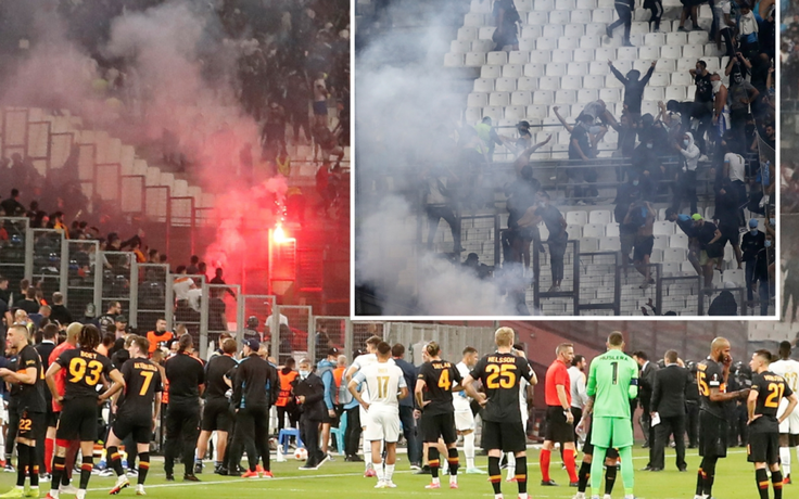Europa League: CĐV bóng đá Pháp lại gây bạo loạn trên sân