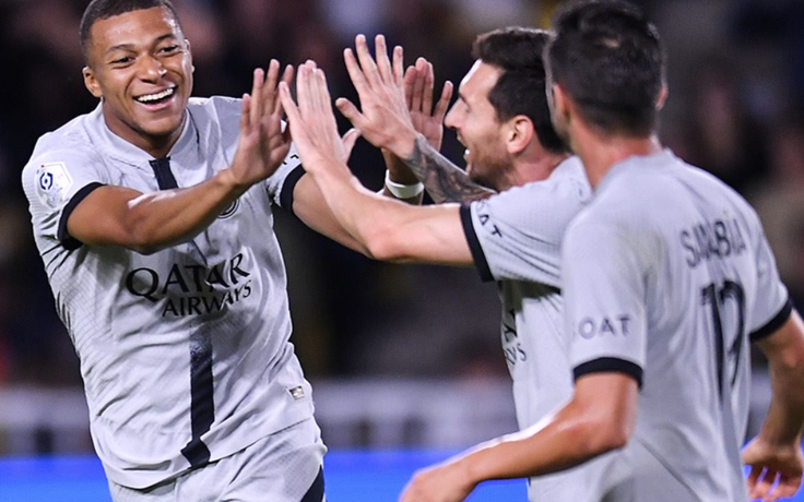 Messi 2 lần kiến tạo cho Mbappe lập cú đúp giúp PSG hạ đẹp Nantes