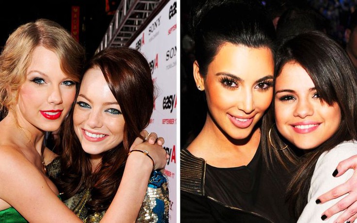 Những ngôi sao là bạn của đôi bạn thân Selena Gomez và Taylor Swift