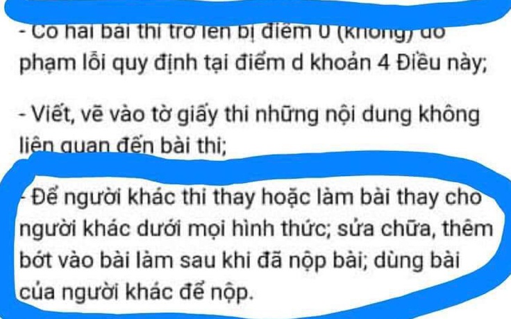 Sau vụ gian lận điểm thi, có cần sửa quy chế thi năm nay?