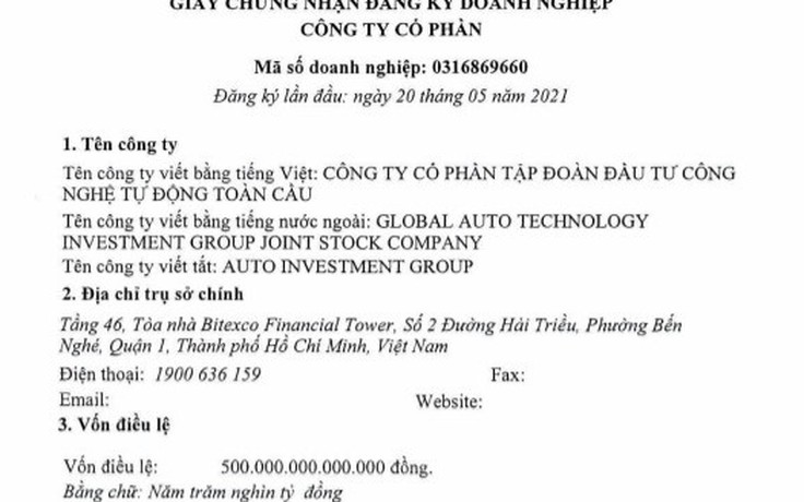 Ông chủ ‘siêu doanh nghiệp’ 500.000 tỉ đồng đã lập 4 công ty trong tháng 5?