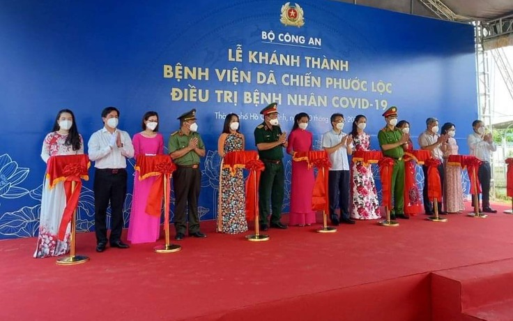 TP.HCM: Bộ Công an khánh thành Bệnh viện dã chiến Phước Lộc sau 7 ngày xây dựng