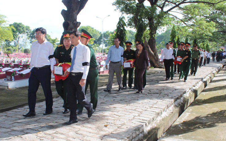 Bình Thuận làm lễ truy điệu 23 liệt sĩ vừa tìm thấy