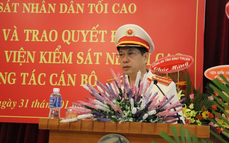 Bổ nhiệm Vụ trưởng vụ 6 KSND tối cao và Viện trưởng Viện KSND tỉnh Bình Thuận